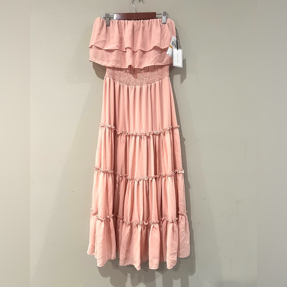 1state blush pink off the shoulder dress, size small new with tag midi